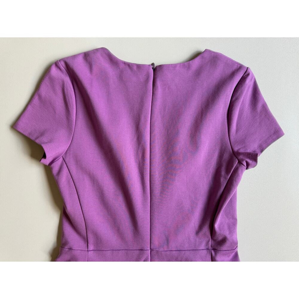 Boden Women's Lilac Suplice Ponte Alicia Fit and Flare Midi Dress Size 8 - Picture 6 of 13